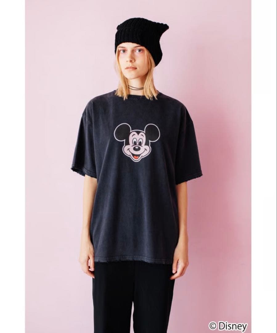 wcj オーバーサイズTシャツ　ミッキー　over dya ss tee