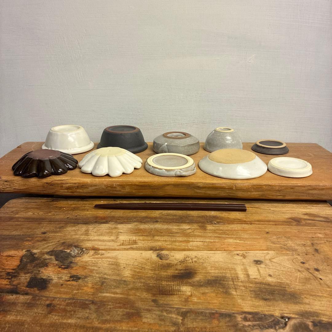juju新品　陶器　陶芸作家　豆皿10個　126