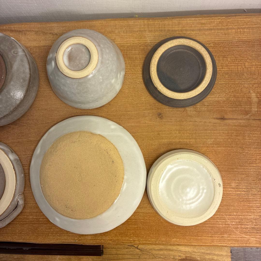 juju新品　陶器　陶芸作家　豆皿10個　126