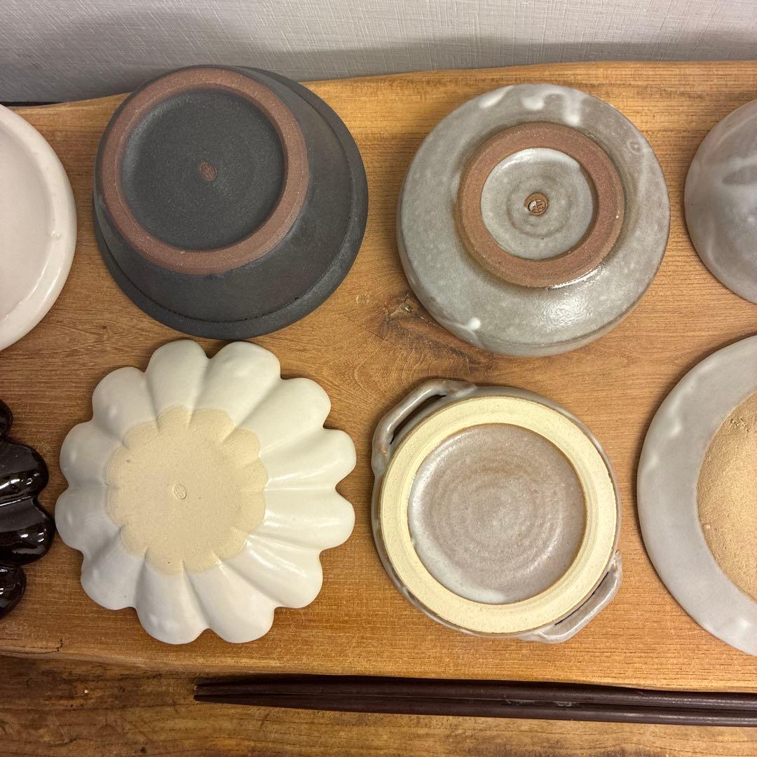 juju新品　陶器　陶芸作家　豆皿10個　126