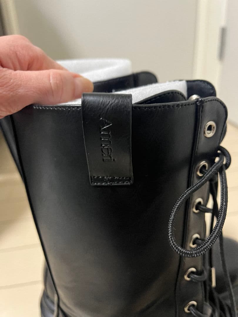 ラナ　Ameri　LACE UP TANK SOLE BOOTSブラック