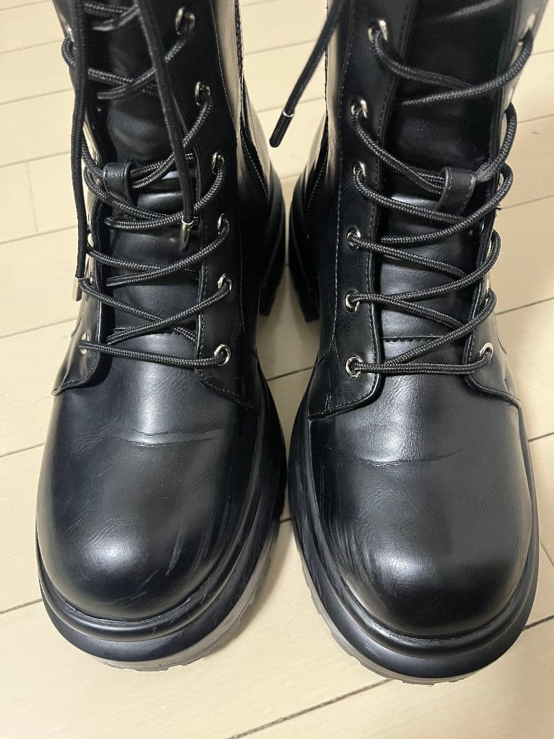 ラナ　Ameri　LACE UP TANK SOLE BOOTSブラック