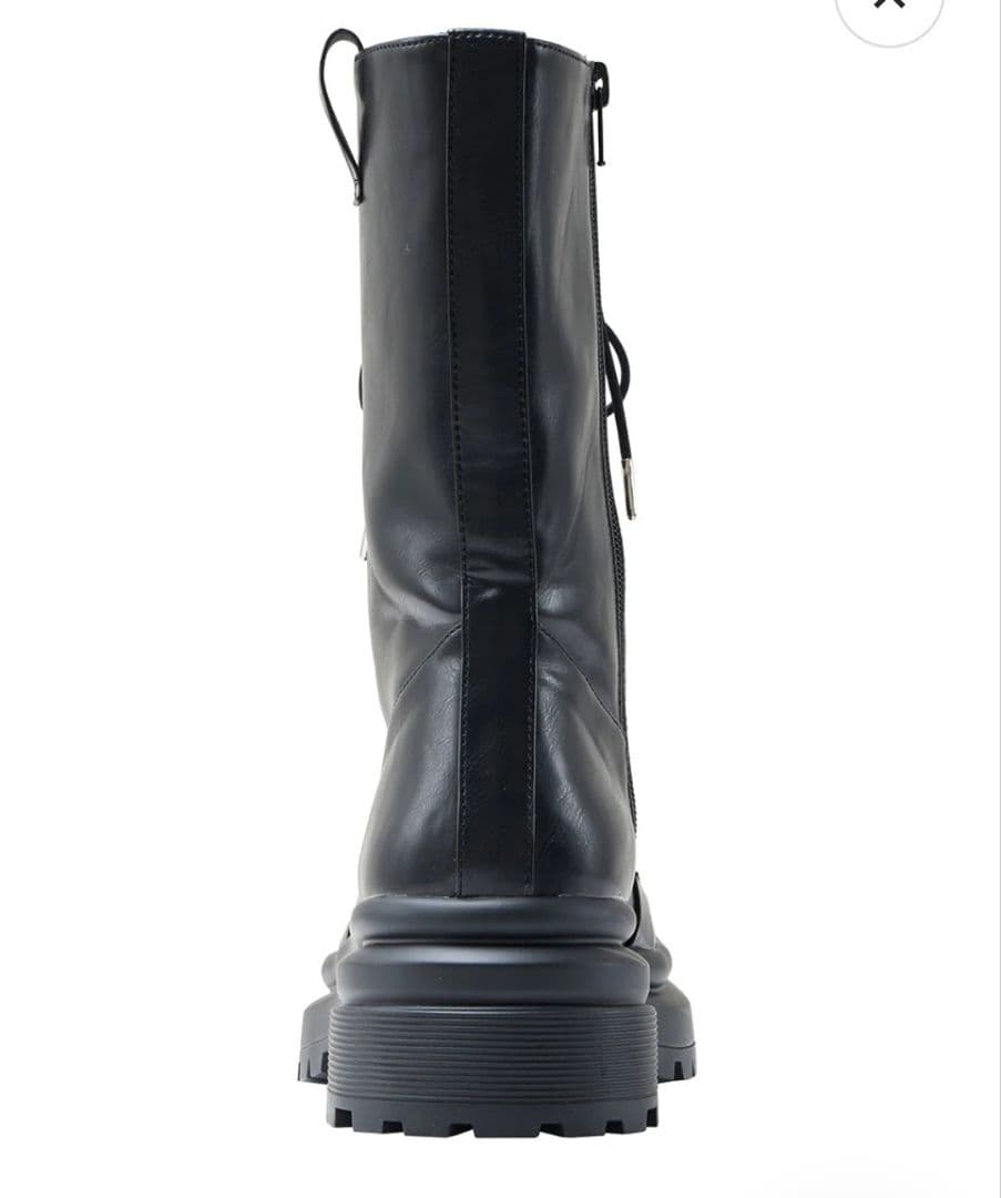 ラナ　Ameri　LACE UP TANK SOLE BOOTSブラック