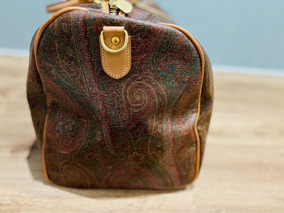 ✨️希少✨️ETRO ビッグボストンバッグ ペイズリー柄 大容量 鍵付き 旅行バッグ