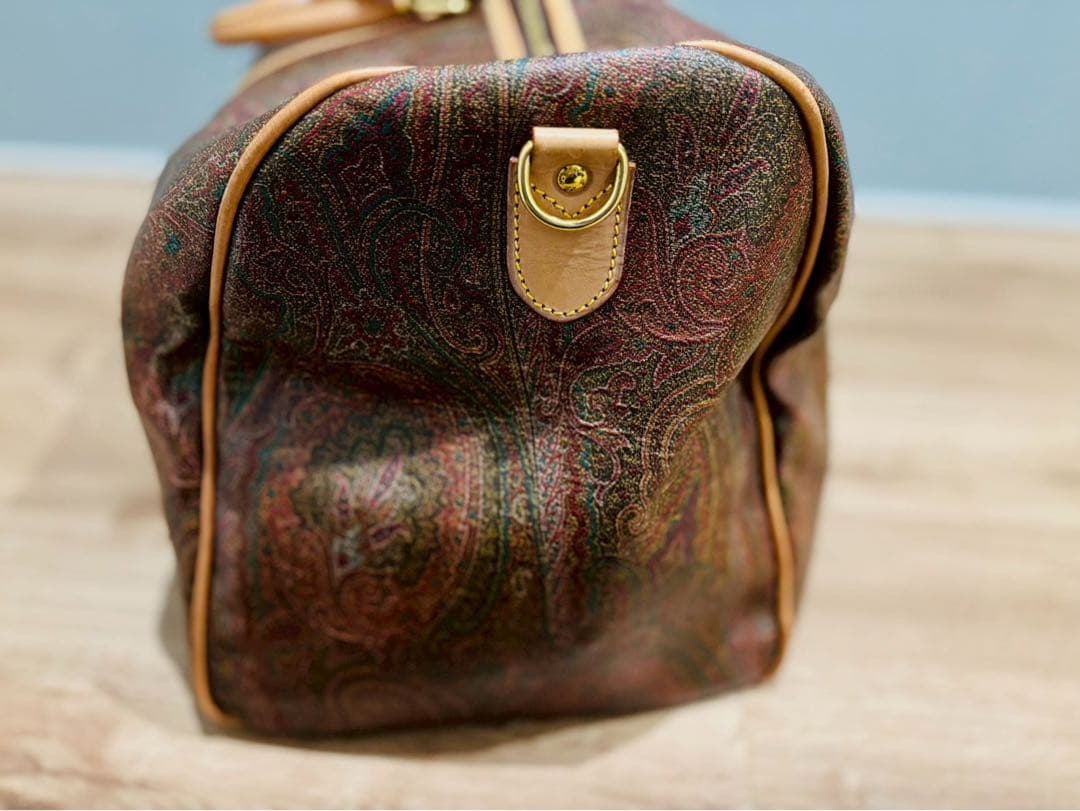 ✨️希少✨️ETRO ビッグボストンバッグ ペイズリー柄 大容量 鍵付き 旅行バッグ