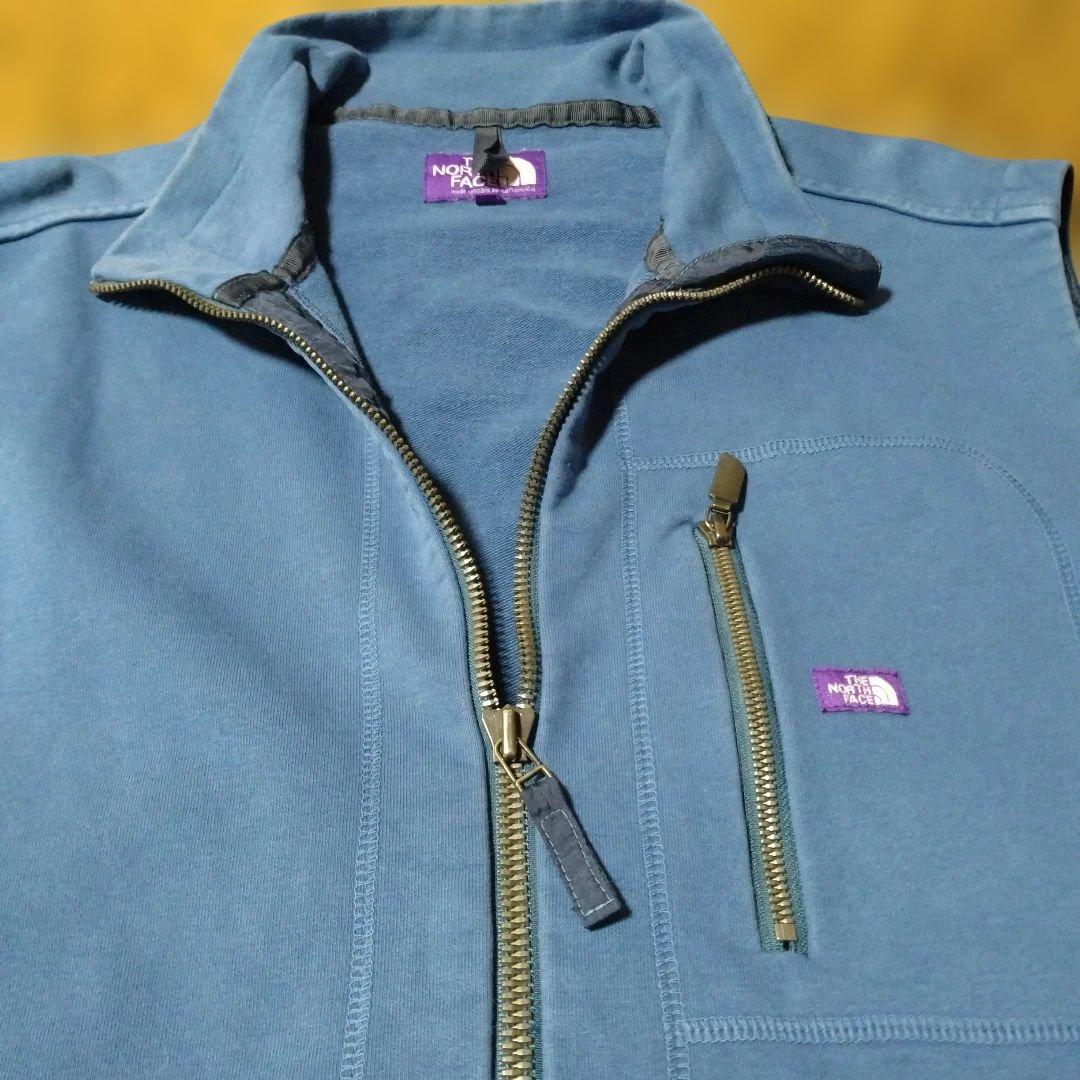 げ*た様 ノースフェイスパープルレーベル ハイバルキーフレンチテリーベストXL