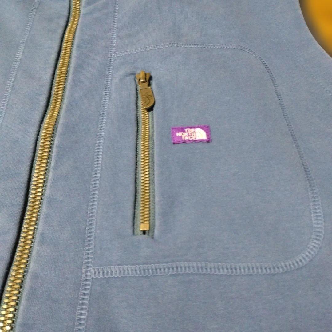 げ*た様 ノースフェイスパープルレーベル ハイバルキーフレンチテリーベストXL