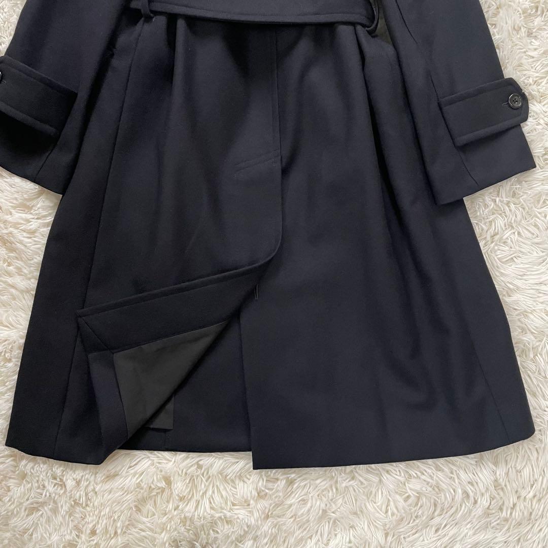 極美品✨マーガレットハウエル Aライン ロングコート ウール100% 黒