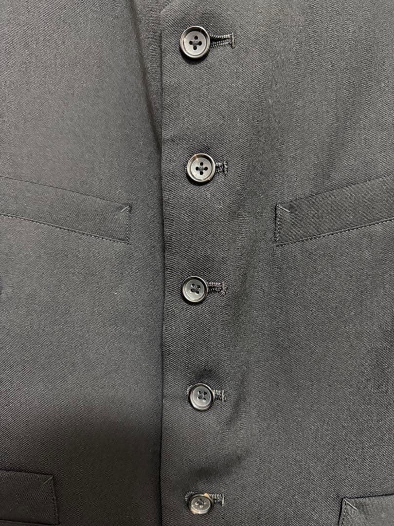 yohjiyamamoto pour homme／ ウールギャバジンベスト ジレ