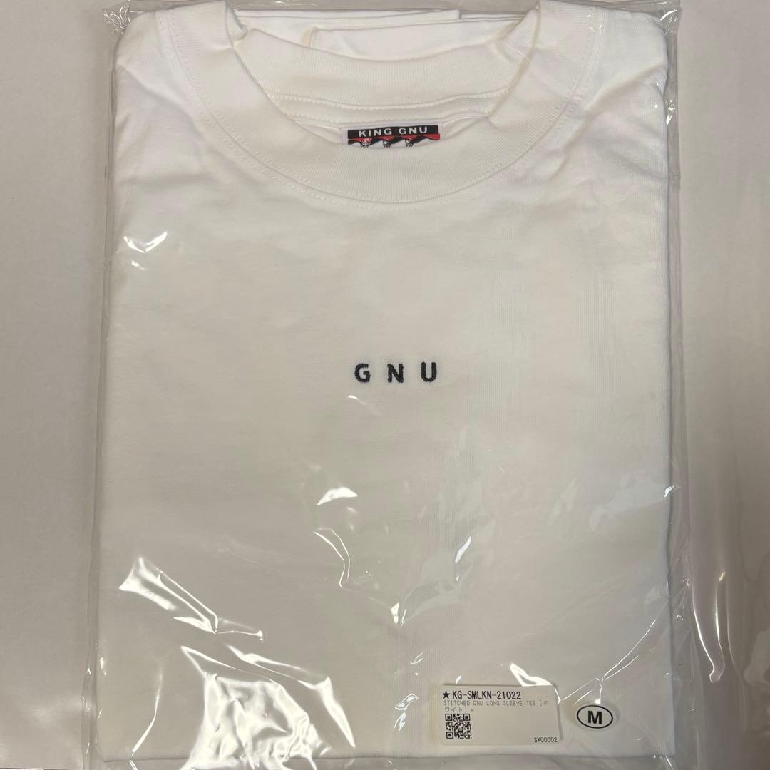 King Gnu stitched gnu long sleeve Tシャツ 白