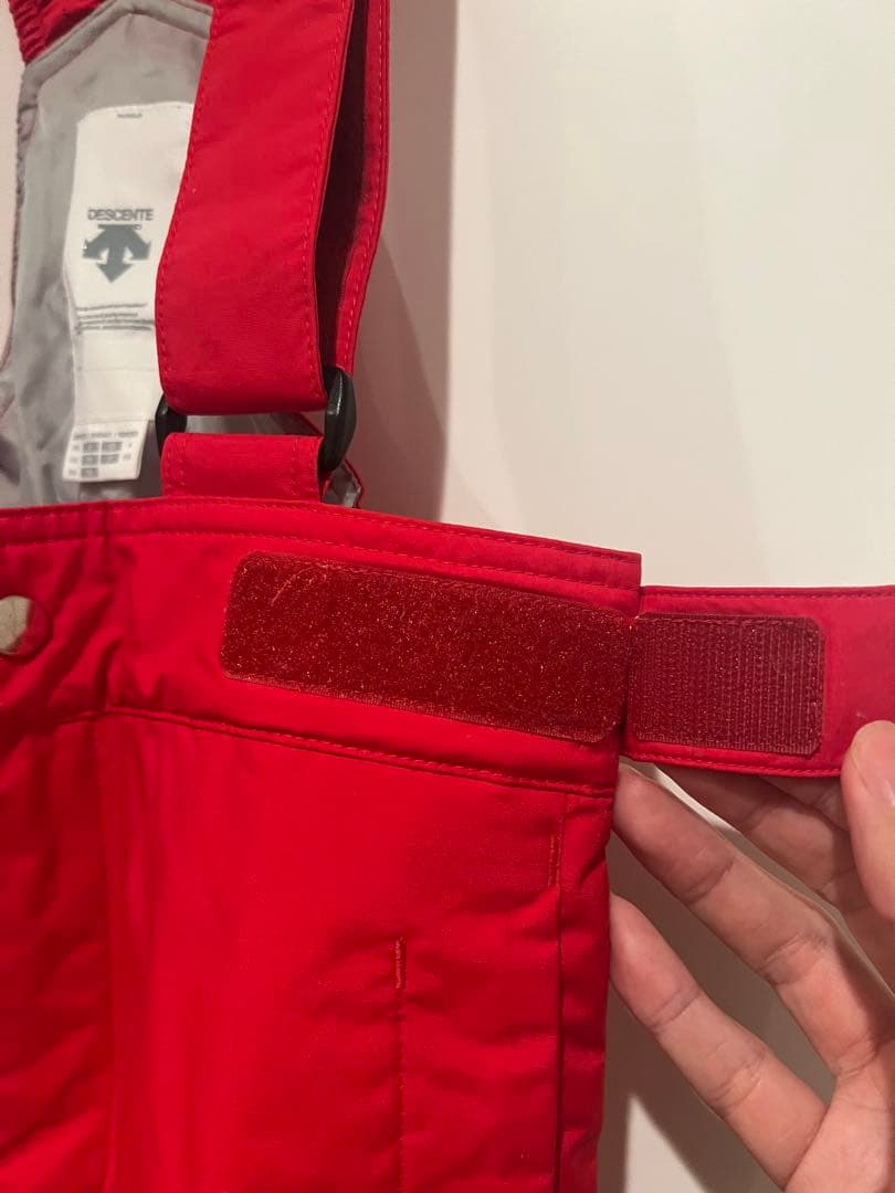 【美品値下】DESCENTE キッズスキーウェア上下セット 110サイズ　紺赤