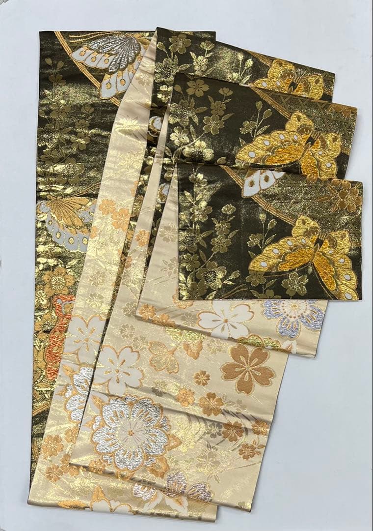 振り袖　フルセット　金彩加工　刺繍入り　両面全通袋帯 成人式　振袖　571