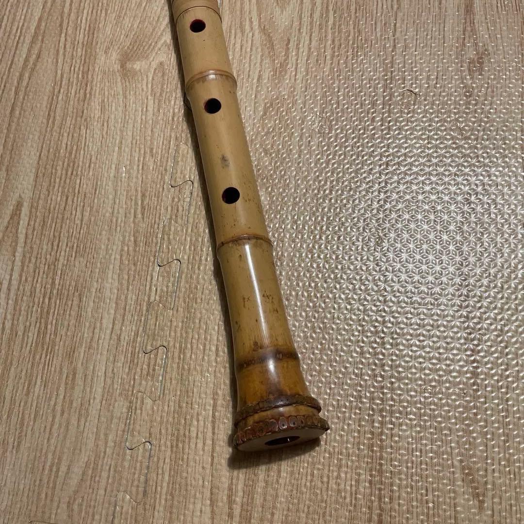 ジャンク品扱い　　尺八本体 竹製 3本セット