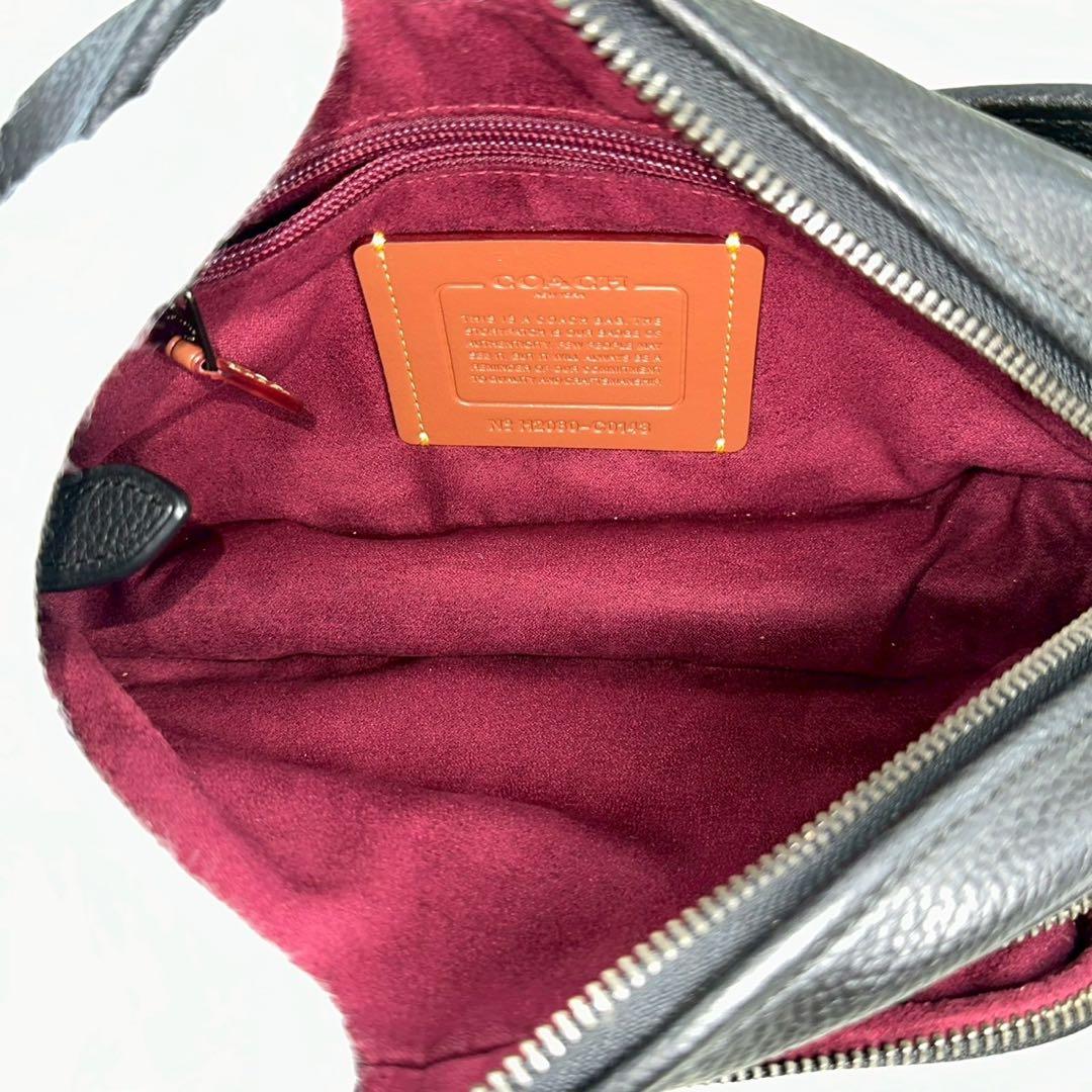【美品】COACH コーチ ウエストバッグ ホース PVC 1062