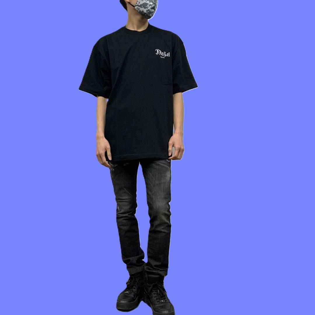 新品　ディーゼル　Tシャツ　XL　A23185　ブラック　日本未発売TBOGGY
