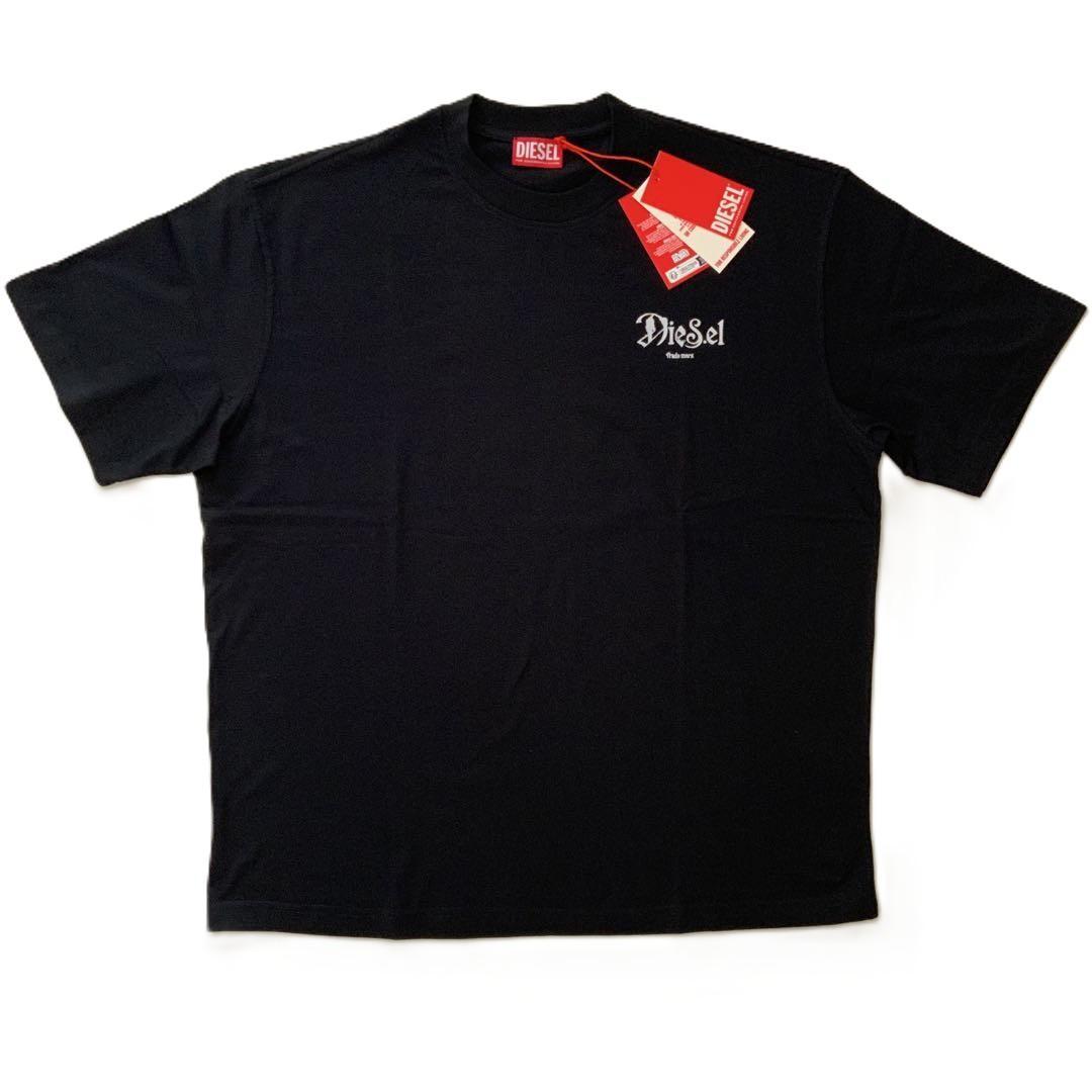 新品　ディーゼル　Tシャツ　XL　A23185　ブラック　日本未発売TBOGGY