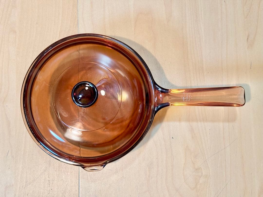 VISION◆片手鍋(蓋付)１.５Ｌ×ミルクパン０.７Ｌ◆コーニング社◆フランス