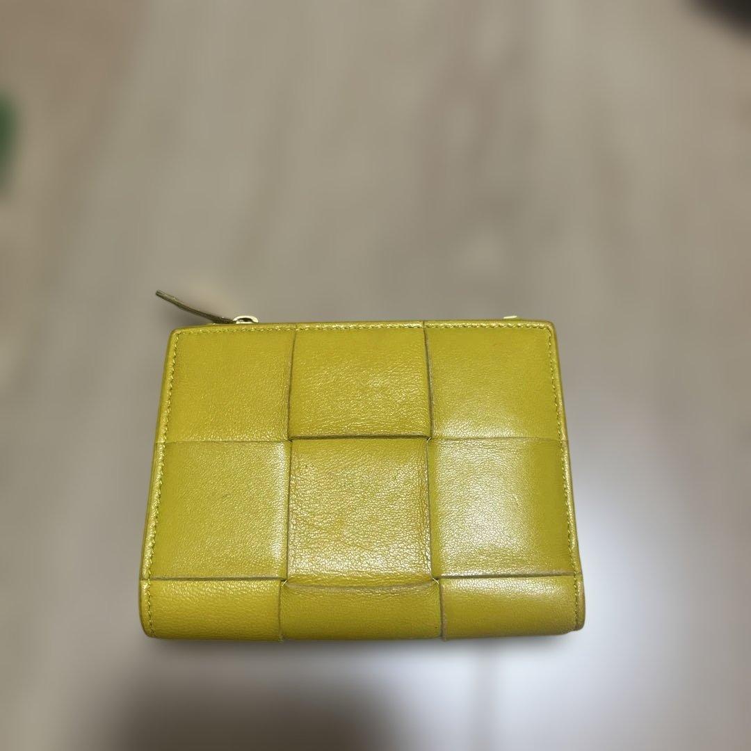 BOTTEGA VENETA イエロー 二つ折り財布
