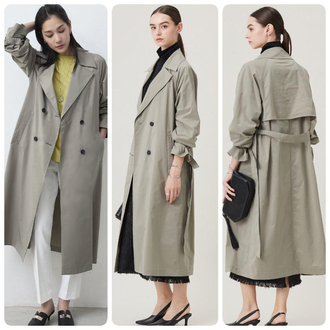 25SS完売品☆極美品 iCB メモリーストレッチタフタ トレンチコート 撥水