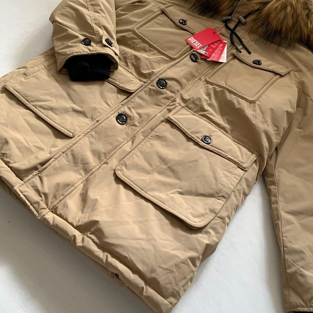 新品　ディーゼル　モッズ コート　W-JORGY　46　ベージュ　A10610