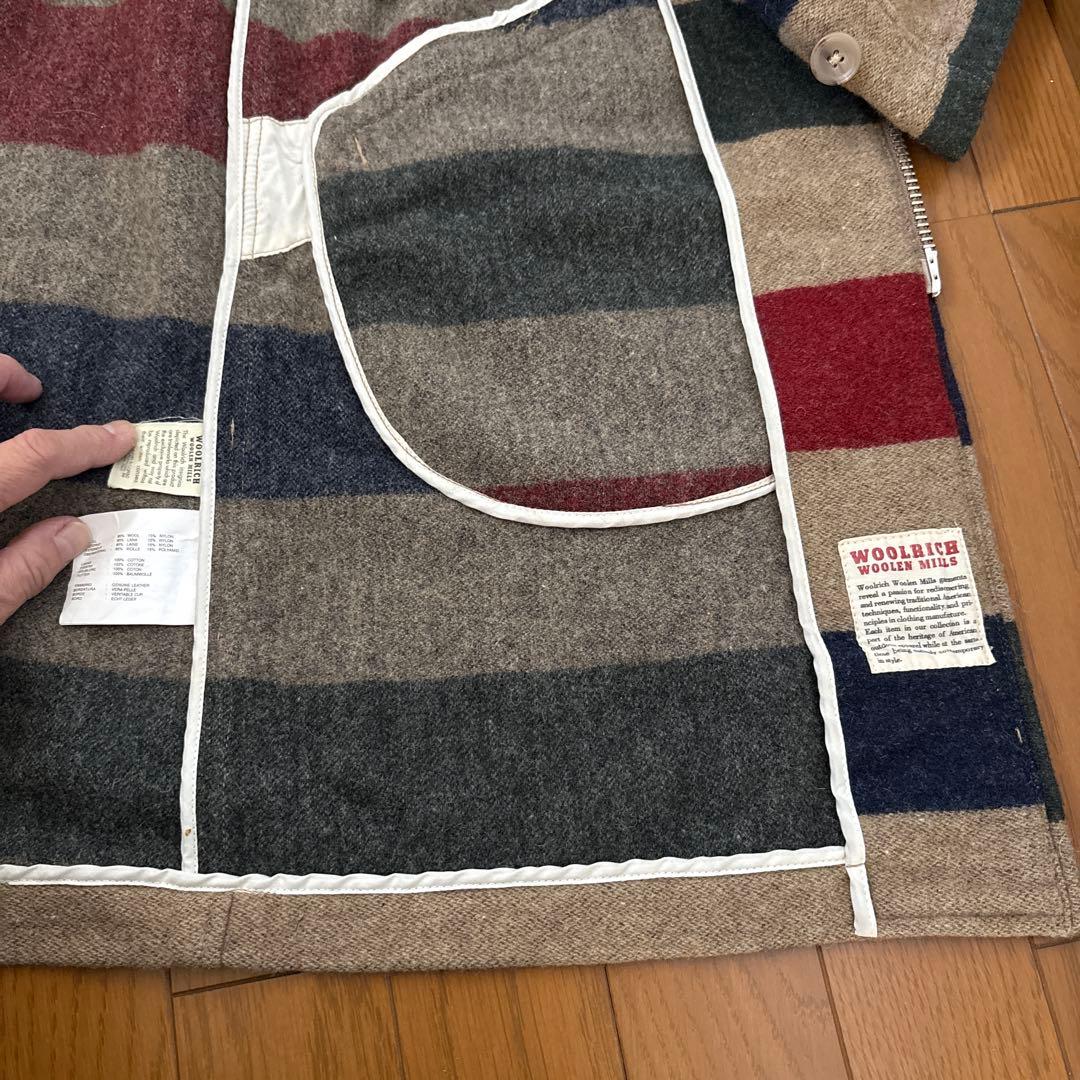 WOOL RICH /ウールリッチ ネペンテス ストライプ ダッフルコート S