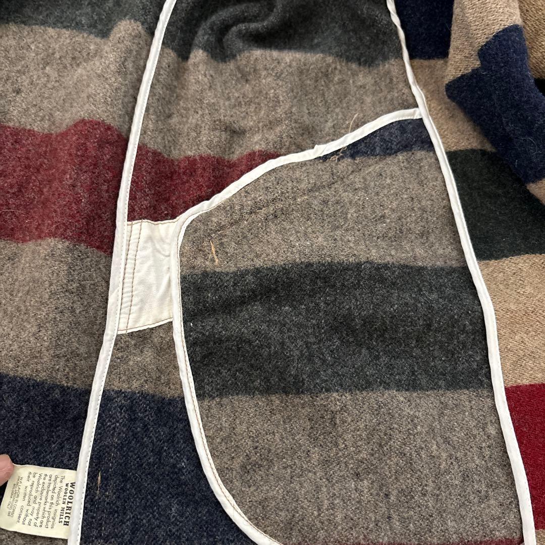 WOOL RICH /ウールリッチ ネペンテス ストライプ ダッフルコート S