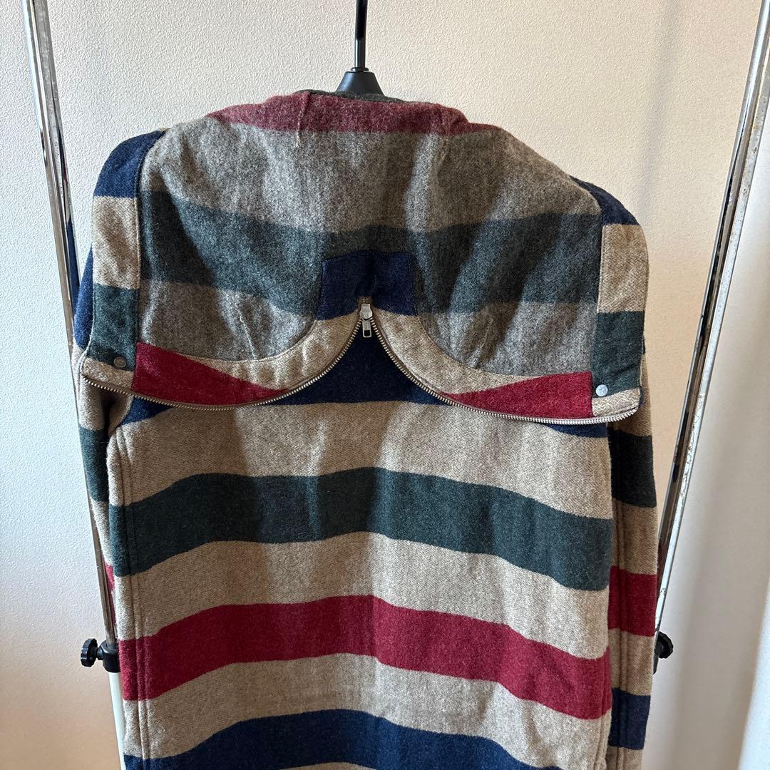 WOOL RICH /ウールリッチ ネペンテス ストライプ ダッフルコート S