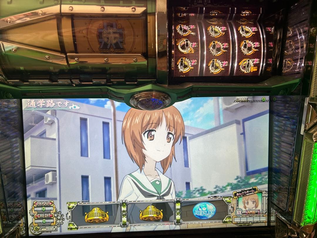 パチスロ実機　初代ガールズ&パンツァー