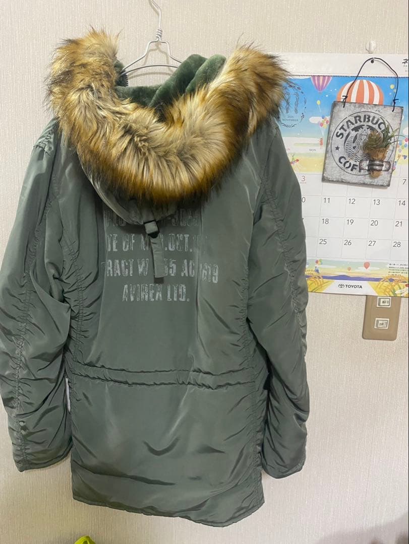 hiro　　美品　AVIREXメンズL N-3Bモッズコート