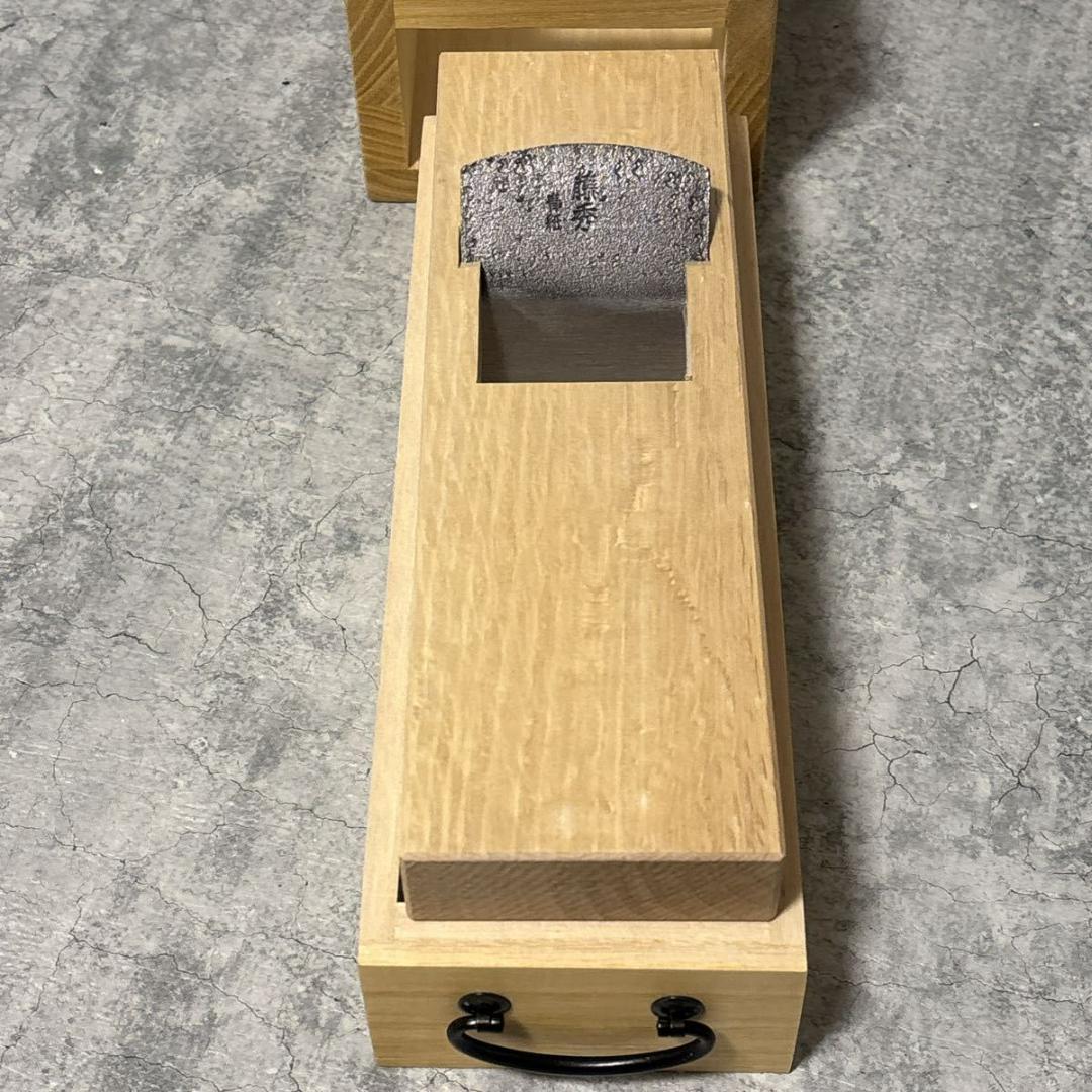【新品・未使用】桐乃鰹箱 青紙鋼 鰹節 削り器 木製 日本製 小柳産業