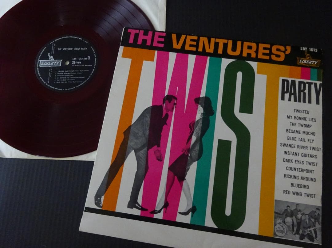 ヴェンチャーズ（THE VENTURES）ＬＰ８枚　★ペラジャケ・赤盤／東芝音工