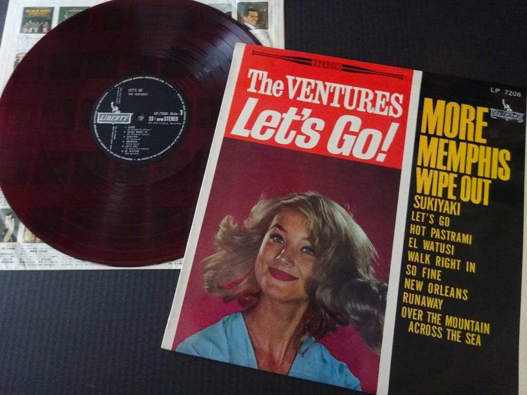 ヴェンチャーズ（THE VENTURES）ＬＰ８枚　★ペラジャケ・赤盤／東芝音工