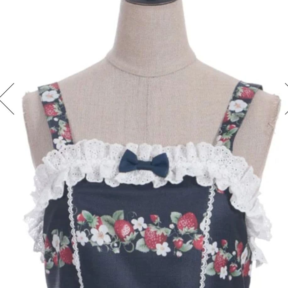 み*く様 Chalmiere ベイクドベリーJSK＆いちごヘアクリップ2個セット