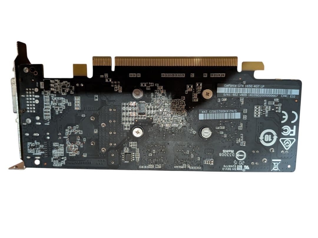 花*火様 GeForce GTX 1650 4GT LP 動作確認済み