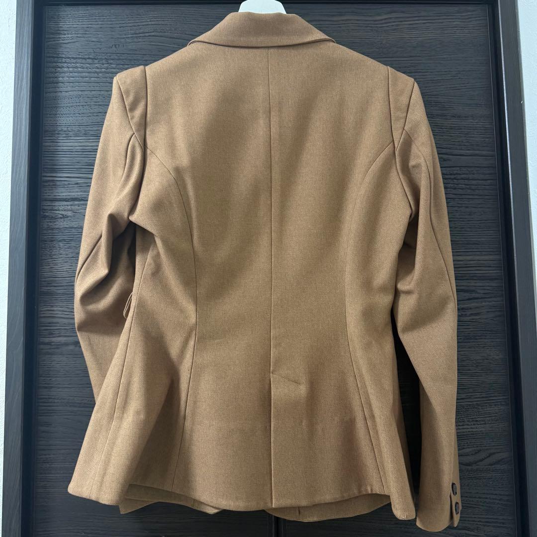 【美品】Ameri WAIST SHAPE FLARE JACKETブラウンS