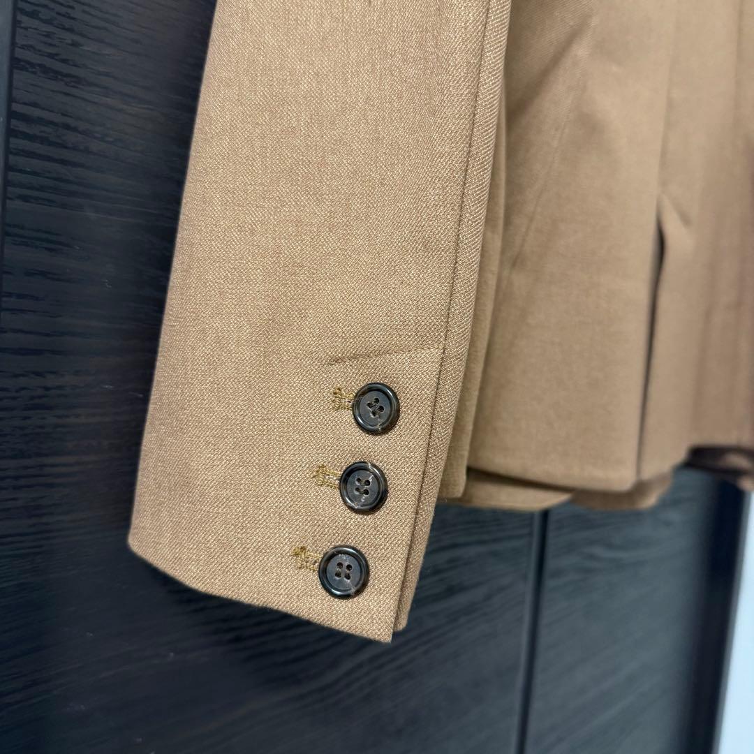 【美品】Ameri WAIST SHAPE FLARE JACKETブラウンS