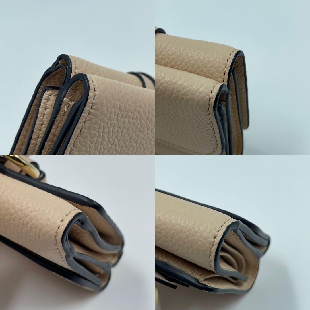 未使用✨ Chloe 財布　レザー　ピンク　ホログラムシール