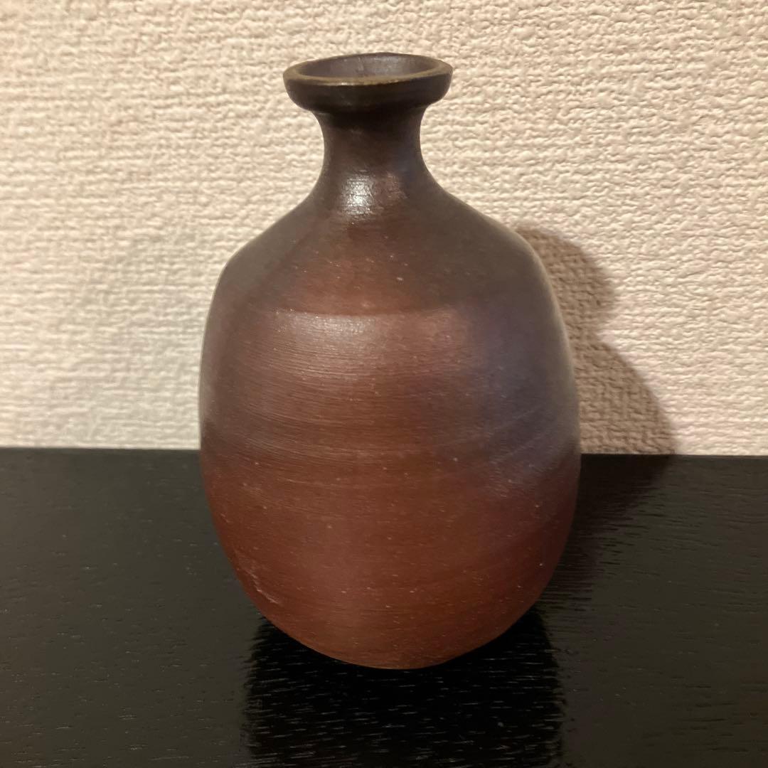 【備前焼】春湖苑　西村春湖　徳利【共箱有り】