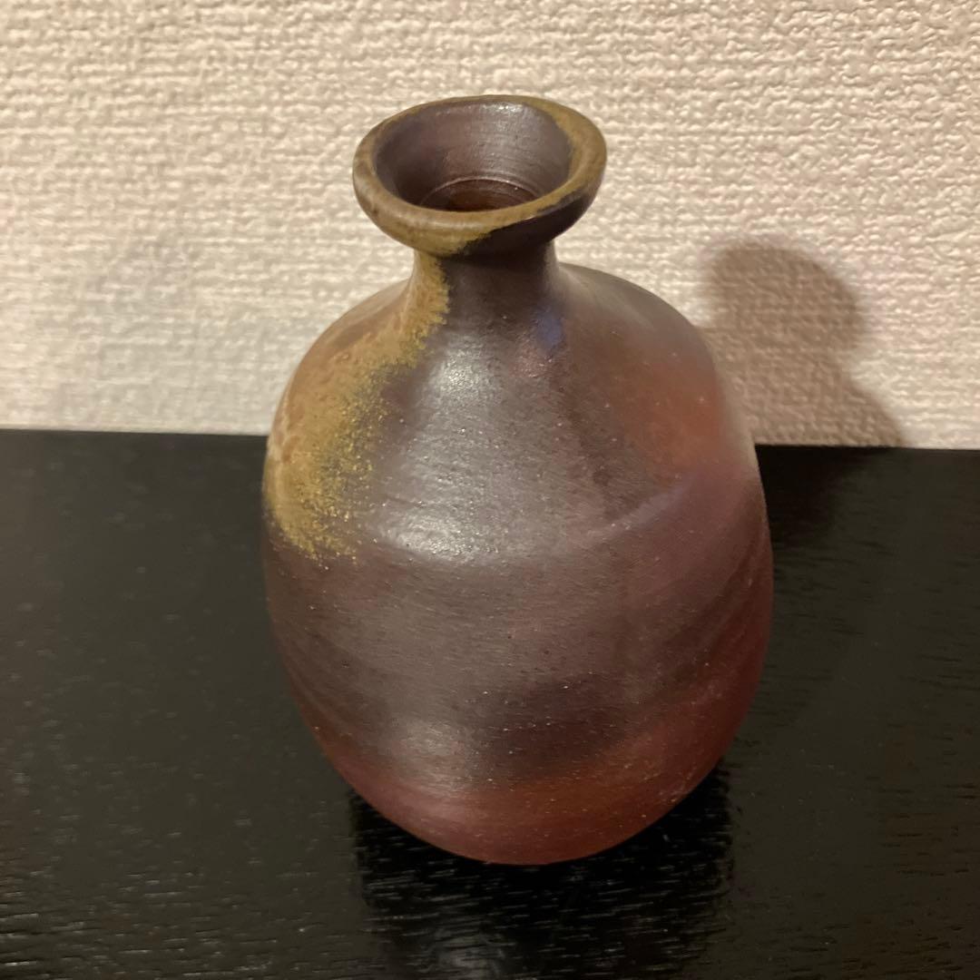【備前焼】春湖苑　西村春湖　徳利【共箱有り】