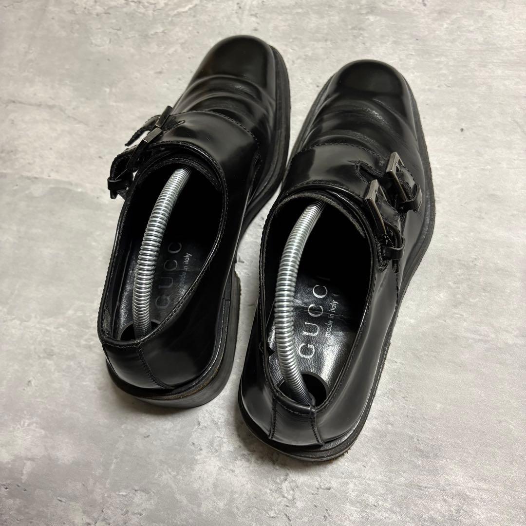 靴 90s GUCCI archive monk strap shoes