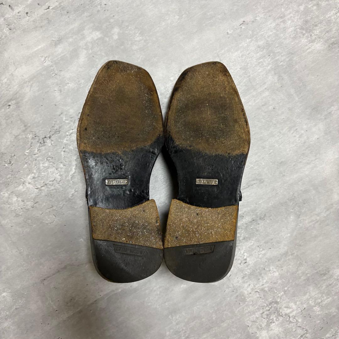 靴 90s GUCCI archive monk strap shoes
