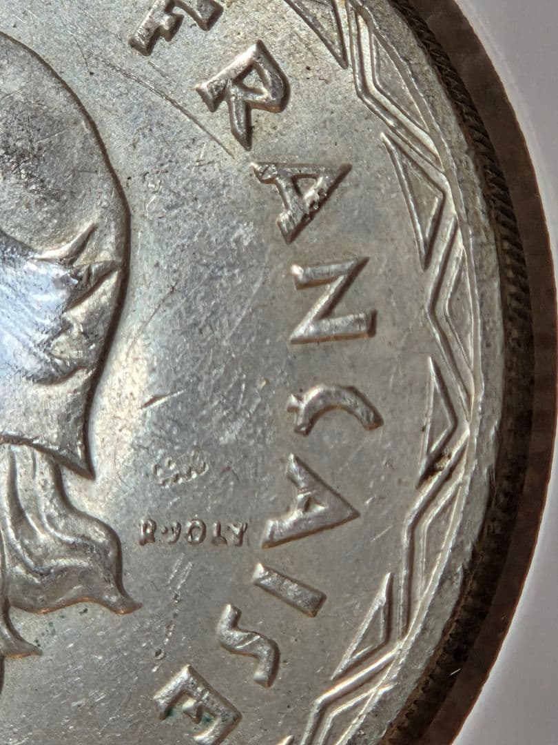 フランス領ニューへブリジース諸島　マリアンヌ像　100フラン銀貨　1966