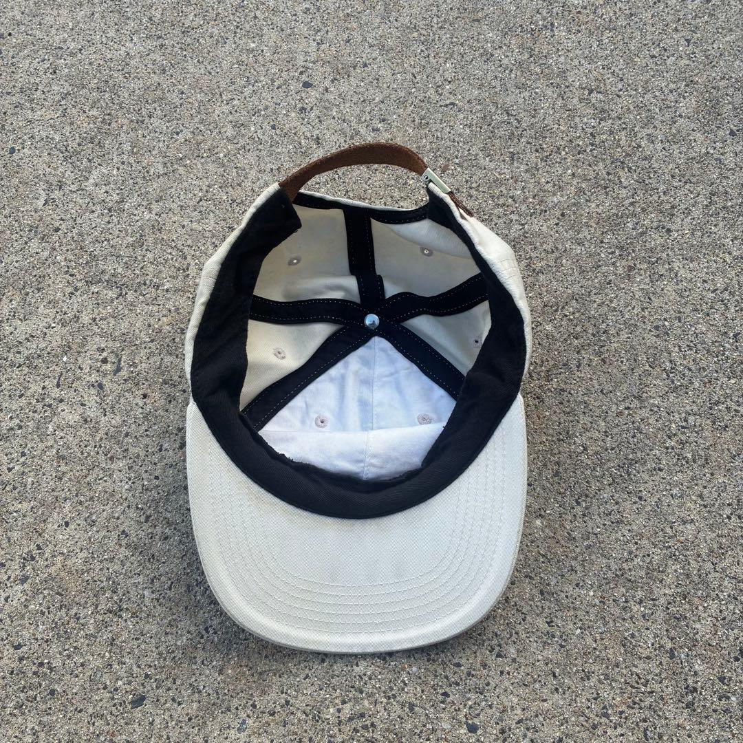 SUPREME ホワイト　ベージュ　コットン　キャップMade in USA