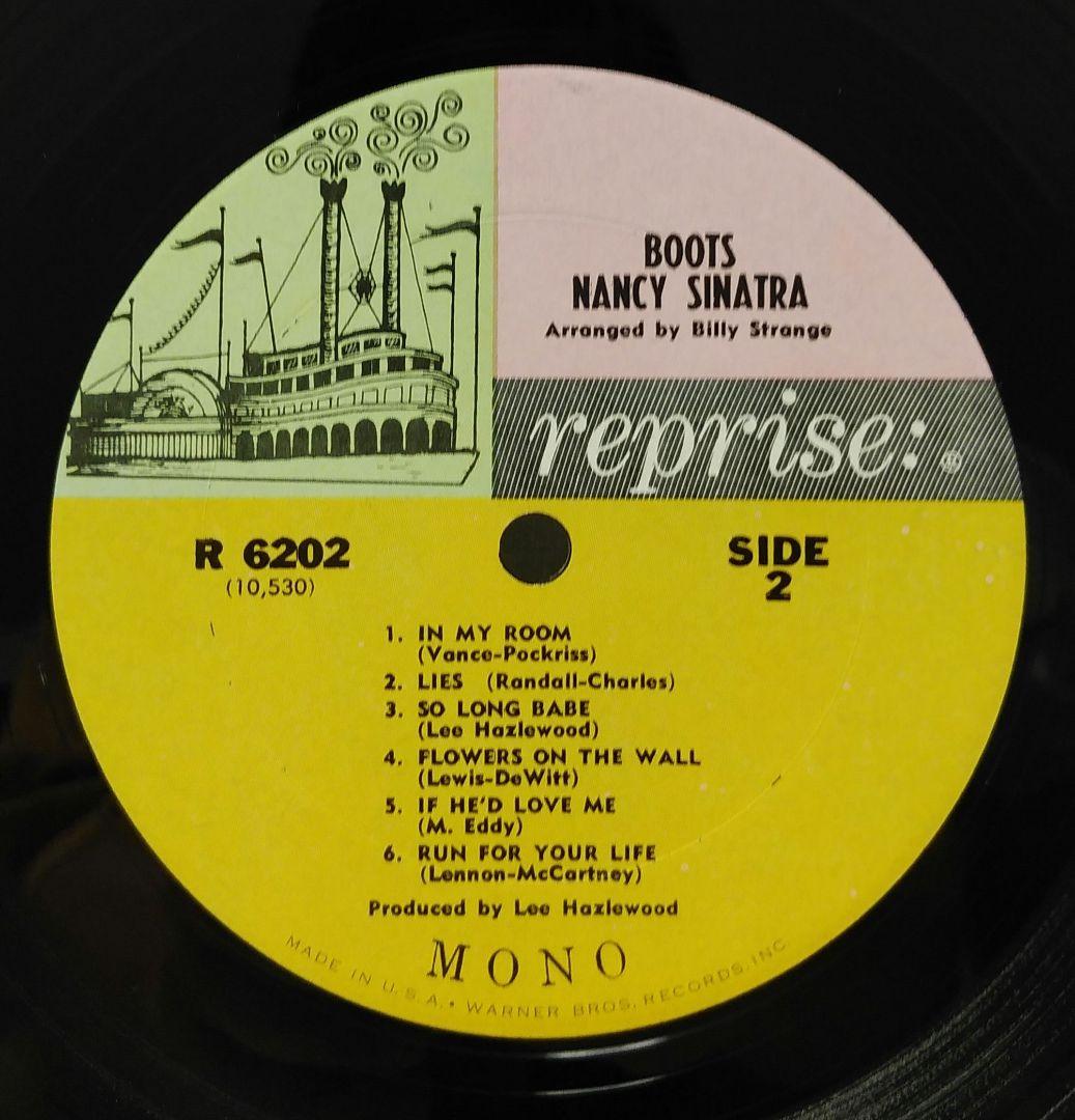 BOOTS！ナンシーシナトラ♣英国・米国モノラル盤NANCY SINATRA！