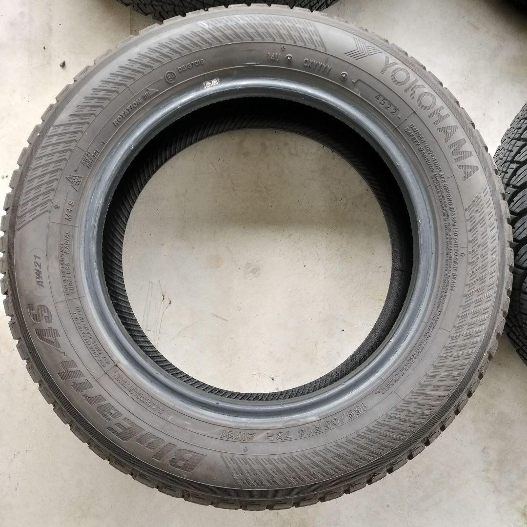 165/65R14 オールシーズン　ヨコハマ　ブルーアース4S 2022年製