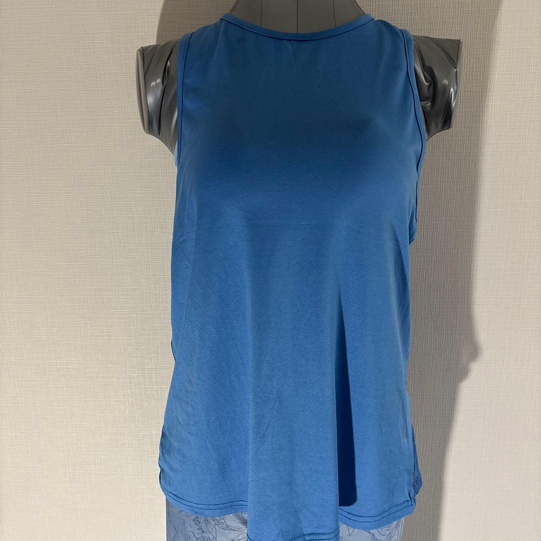 キック【SUKALA】リリーアクア　М　ヨガウェアセット ブルー