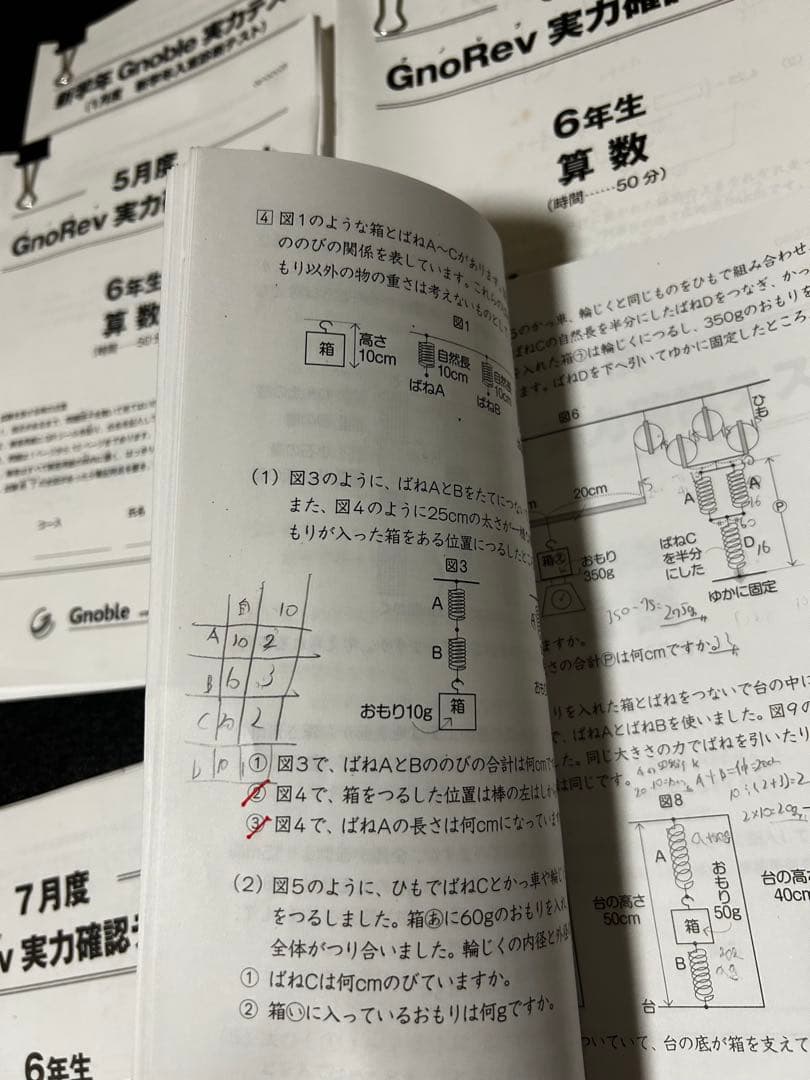 グノーブル 6年生 グノレブ 実力確認テスト 2024年度11回分