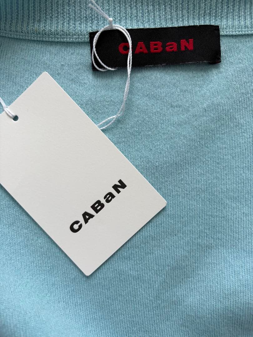 24SS caban コットンカシミヤクルー　カーディガン　ブルー　S