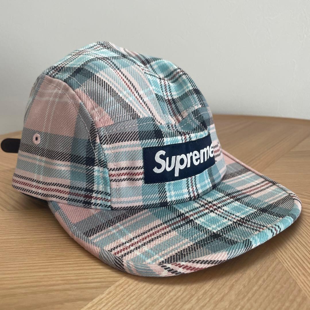 【新品未使用】Supreme チェック柄キャップ