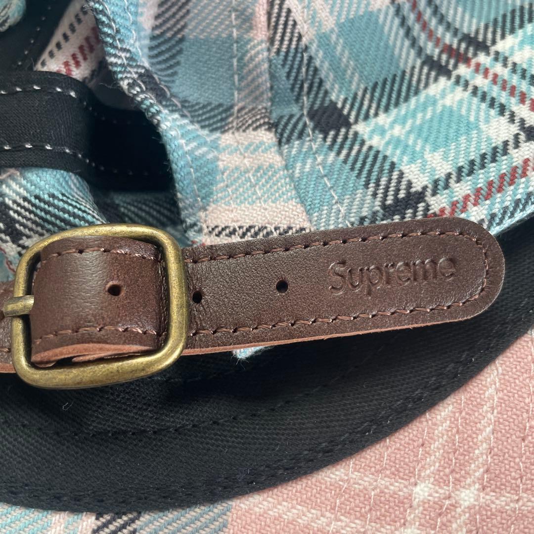 【新品未使用】Supreme チェック柄キャップ